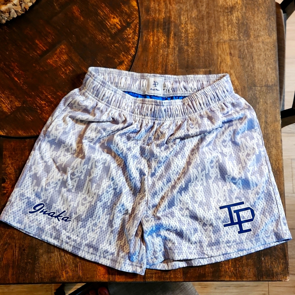 Large Size Inaka Power short (Blue/Silver, White)